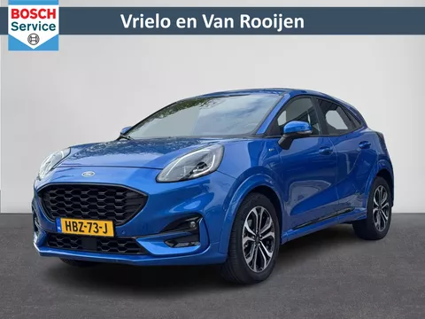 Ford Puma 1.0 EcoBoost Hybrid 125PK Automaat ST-Line | Dual Zone Climate | LED Verlichting | Digitaal Dashboard | Camera | KeylessGo | 17&quot; Lmv | Stoel-en Stuurverwarming | Apple Carplay/Android Auto | SportStoelen ( Vestiging - Nieuwegein )